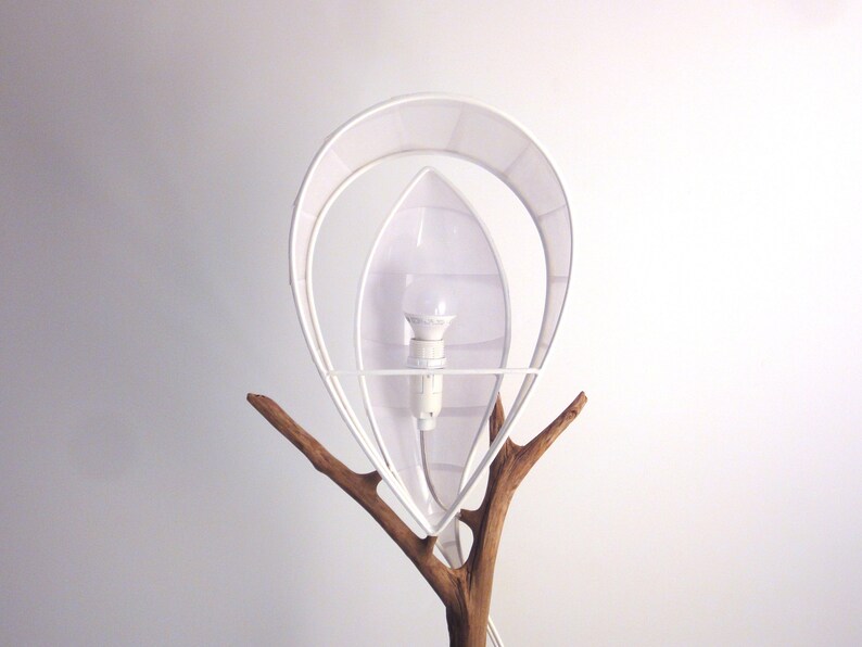 Wooden lamp, white VIBRIS, WENZHOU china paper. image 4