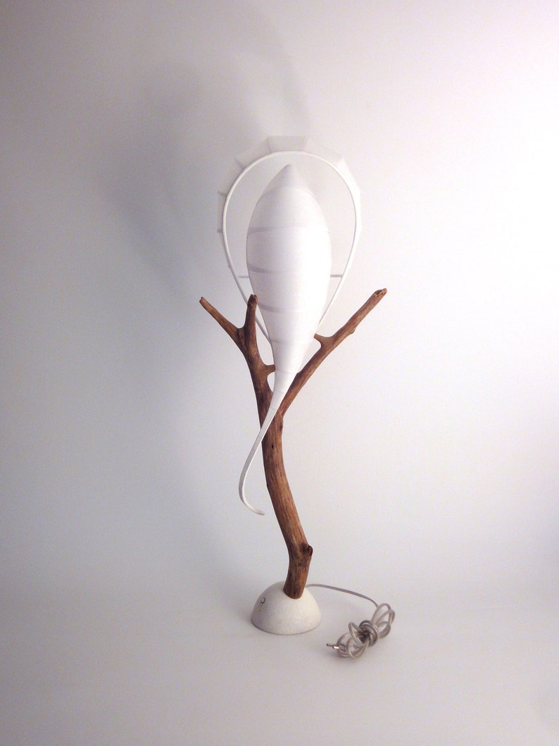 Wooden lamp, white VIBRIS, WENZHOU china paper. image 1