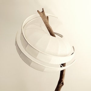 SPIR table lamp in wood and white Chinese paper WENZHOU. image 5