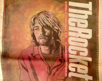 Zine hebdomadaire « The Rocket » de Seattle, édition Kurt Cobain 1AD de 1995