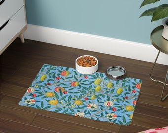 William Morris Haustier-Matte: Obst-Design, rutschfest