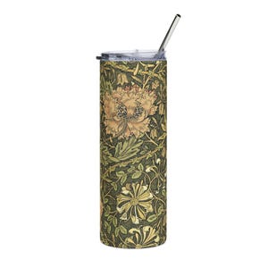 William Morris Honeysuckle Floral Edelstahlbecher | 20oz Reisebecher Bild 2