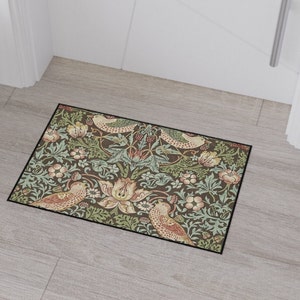William Morris Strawberry Thief Mat: Arts & Crafts Style Rug