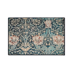William Morris Honeysuckle Tulip Rug: Arts & Crafts Floor Mat