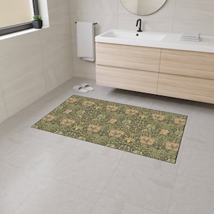 William Morris Honeysuckle Floor Mat: Arts & Crafts Style Rug