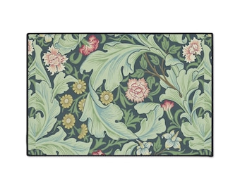 William Morris Rug: Acanthus & Flowers Kitchen Entry Mat