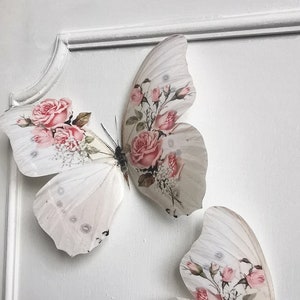 4 Stunning Shabby Chic Vintage Pink Rose Pastel PINK Decorations 3D ...