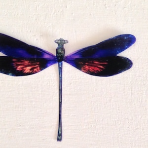 4 Luxury Life Like In Flight Purple Dragonflies Dragonfly Weddings Dragonfly Bedroom Decorations Furniture applique  Wall  Art 4&quot; Each