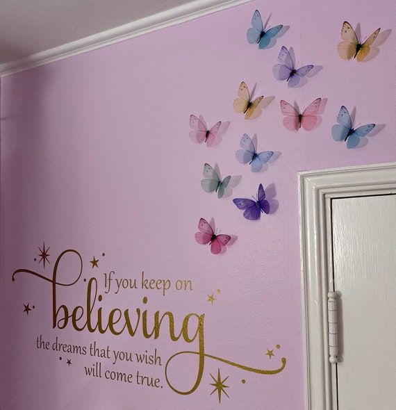 girls butterfly bedroom