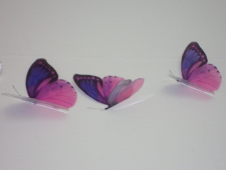 4 Pink & Purple Girls Bedroom Wall Furniture 3d Flying Etsy
