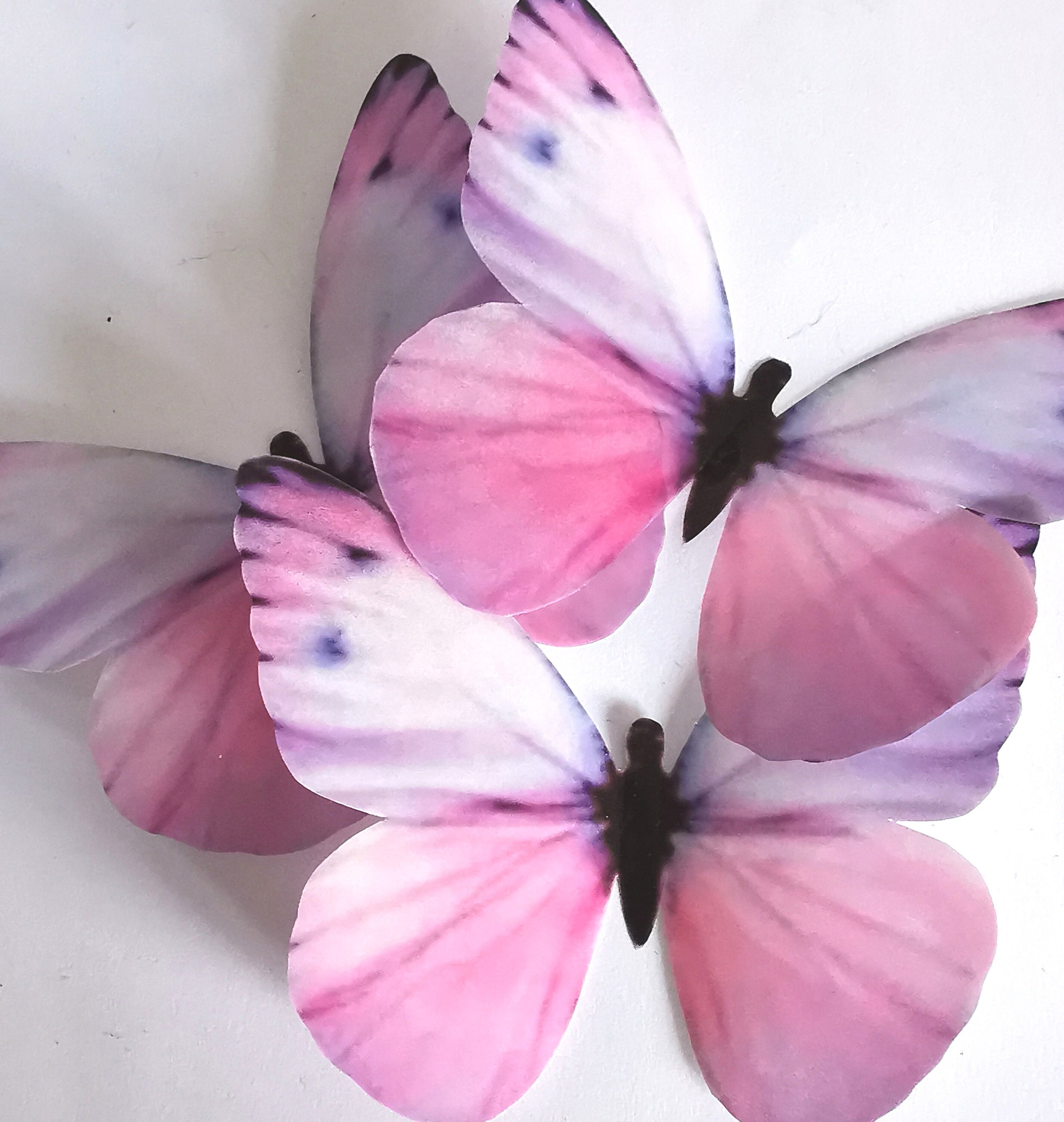 30 Adesivi Murali 3D A Forma Di Farfalla Rosa - Decorazione Da Parete Per Cameretta E Festa - 2