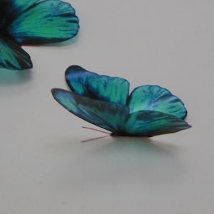 3 Luxury Amazing in Flight Teal Butterfly home accessories Wedding Butterflies Butterfly Decorations 3D Butterfly Wall Art Nursery Art