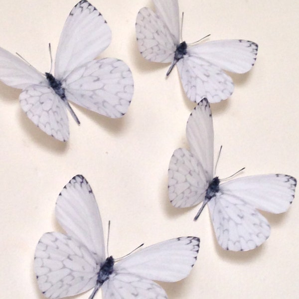 6 Luxury in Flight White Home Butterfly Decorations Butterfly Wedding Decorations Bedroom Furniture Butterflies 3D Butterfly Wall Art Decals