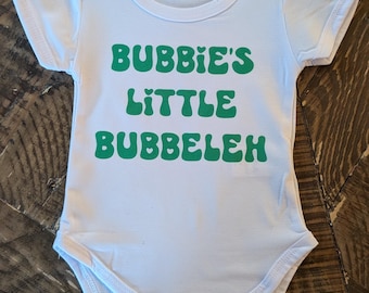 Bubbe's Little Bubbeleh Onesie: Yiddish Grandma Gift