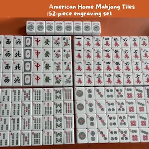 FREE SHIPPING!  Complete American Mahjong Set, White or Pink Tiles, Carry Bag, dice, rules, MAT and free name tag
