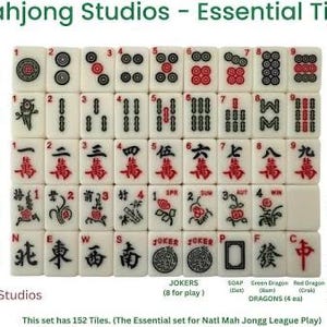 FREE SHIPPING! Complete American Mahjong Set, 152 pink Tiles, Carry Bag, dice, rules, free name tag. Racks and mats sold separately image 5