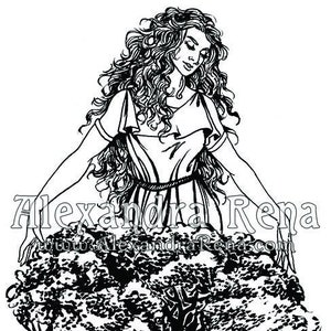 Nemetona Goddess Art Print 5x7 image 1
