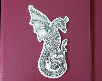 Knotwork Dragon Sticker