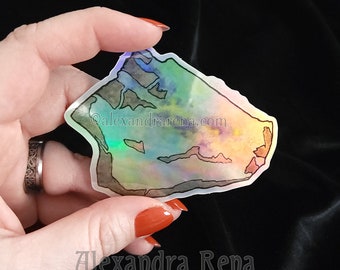 Opal Holographic Sticker