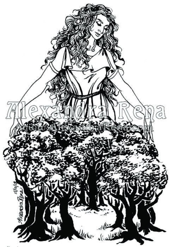 Nemetona Goddess Art Print 5x7 Etsy