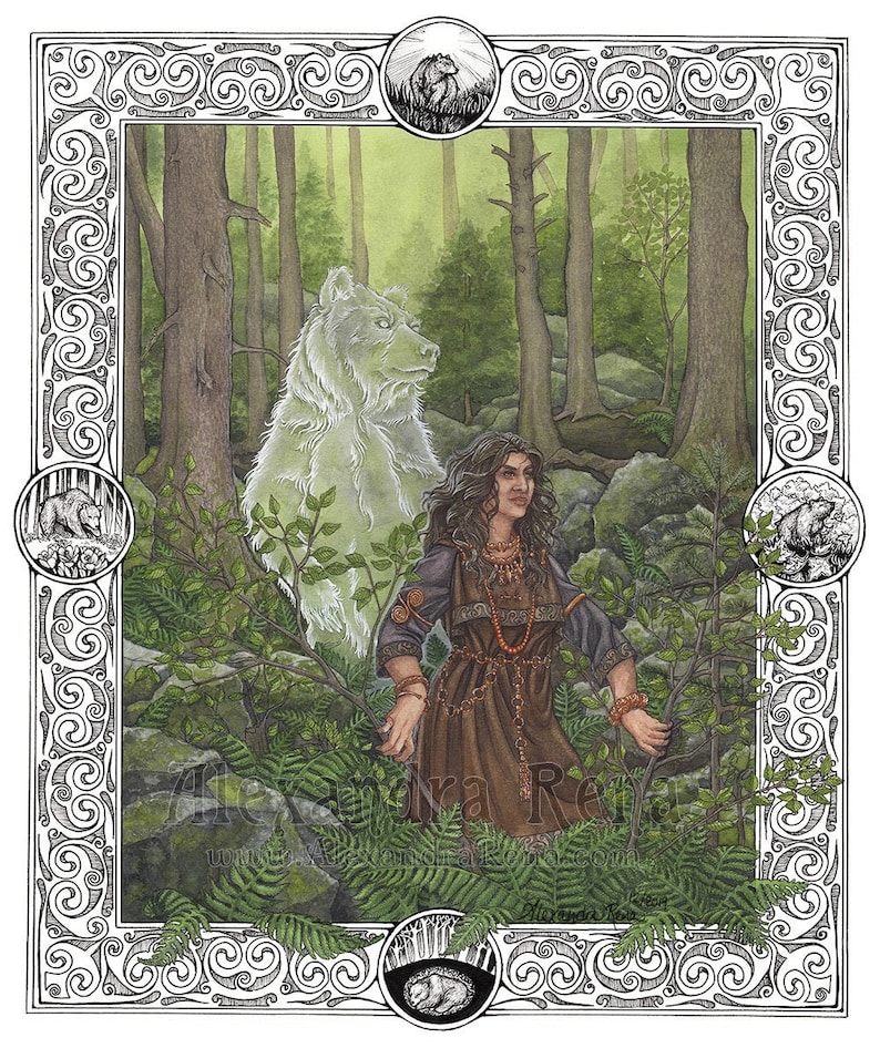 Artio Gaulish Celtic Goddess Art Print - Etsy
