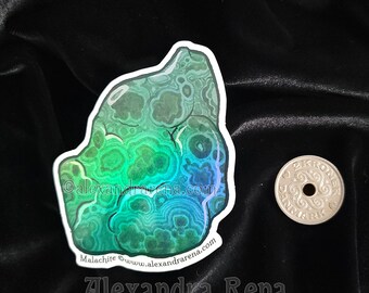 Malachite Holographic Sticker