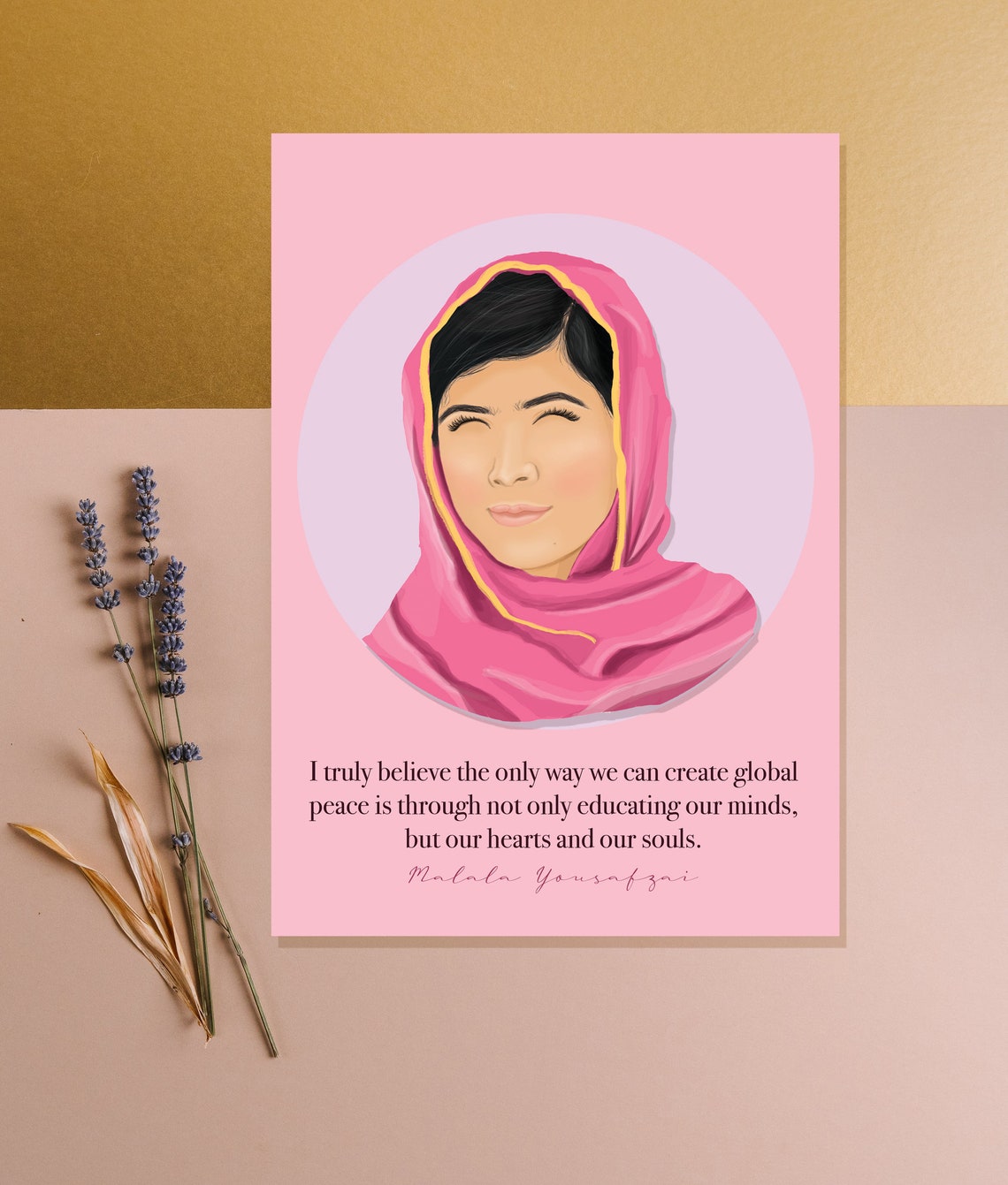 Malala Poster Malala Print Malala Art Print Malala Wall | Etsy