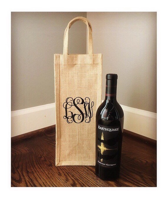 personalized wine cooler bag
