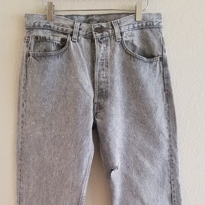 Vintage 501 Levis Jeans 32x34 Made in USA Stone Wash Acid Wash Jeans
