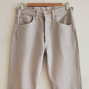 Vintage 501 Levis Jeans 32x32 Grey Jeans Made in USA
