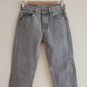 Vintage 501 Levis Jeans 29x34 Black Gray Jeans Made in USA
