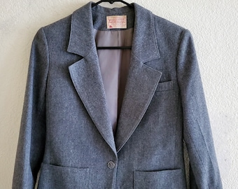 Blazer vintage de lana pura Pendleton, estilo petite, fabricado en EE. UU.