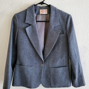 Vintage Pendleton Pure Wool Petite Blazer Made in USA