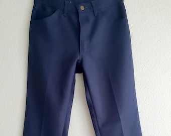 Vintage Dark Blue Slacks Lee Pants 30x30 Made in USA