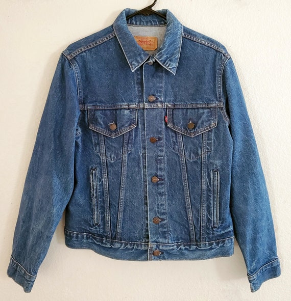 Vintage Levis Jacket Blue Denim Jean Jacket Made … - image 1