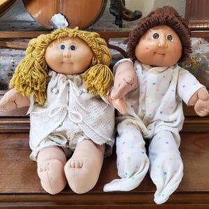 Vintage Cabbage Patch Dolls Two Original Xavier Roberts Dolls