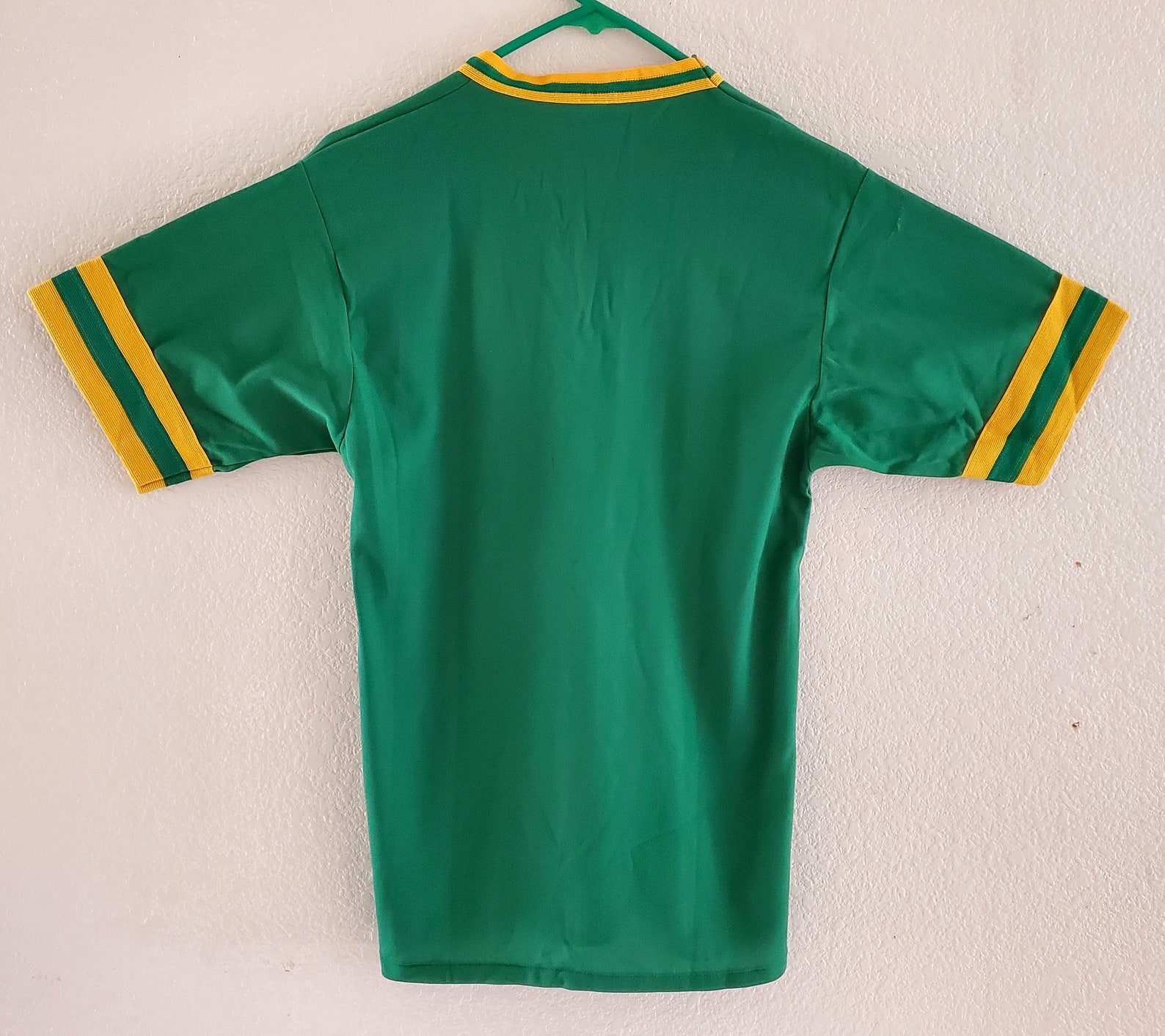 Vintage Baseball Tee Shirt Green T-Shirt Jersey V-Neck | Etsy