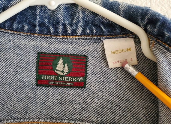 Vintage Denim Jeans Jacket High Sierra by Mervyns… - image 6
