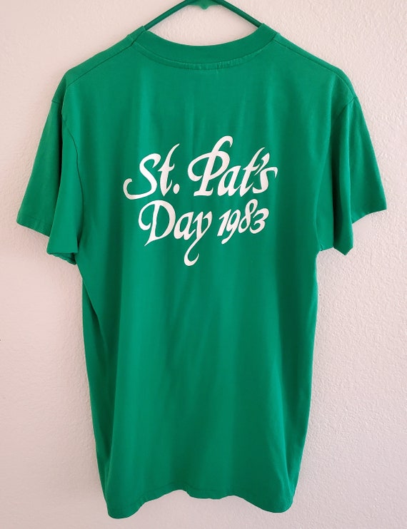 Vintage St Patrick's Day T-Shirt Green Saint Patr… - image 7