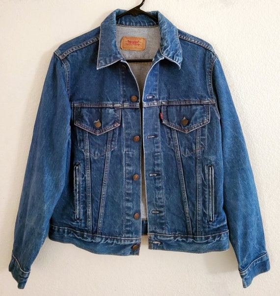 Vintage Levis Jacket Blue Denim Jean Jacket Made … - image 4