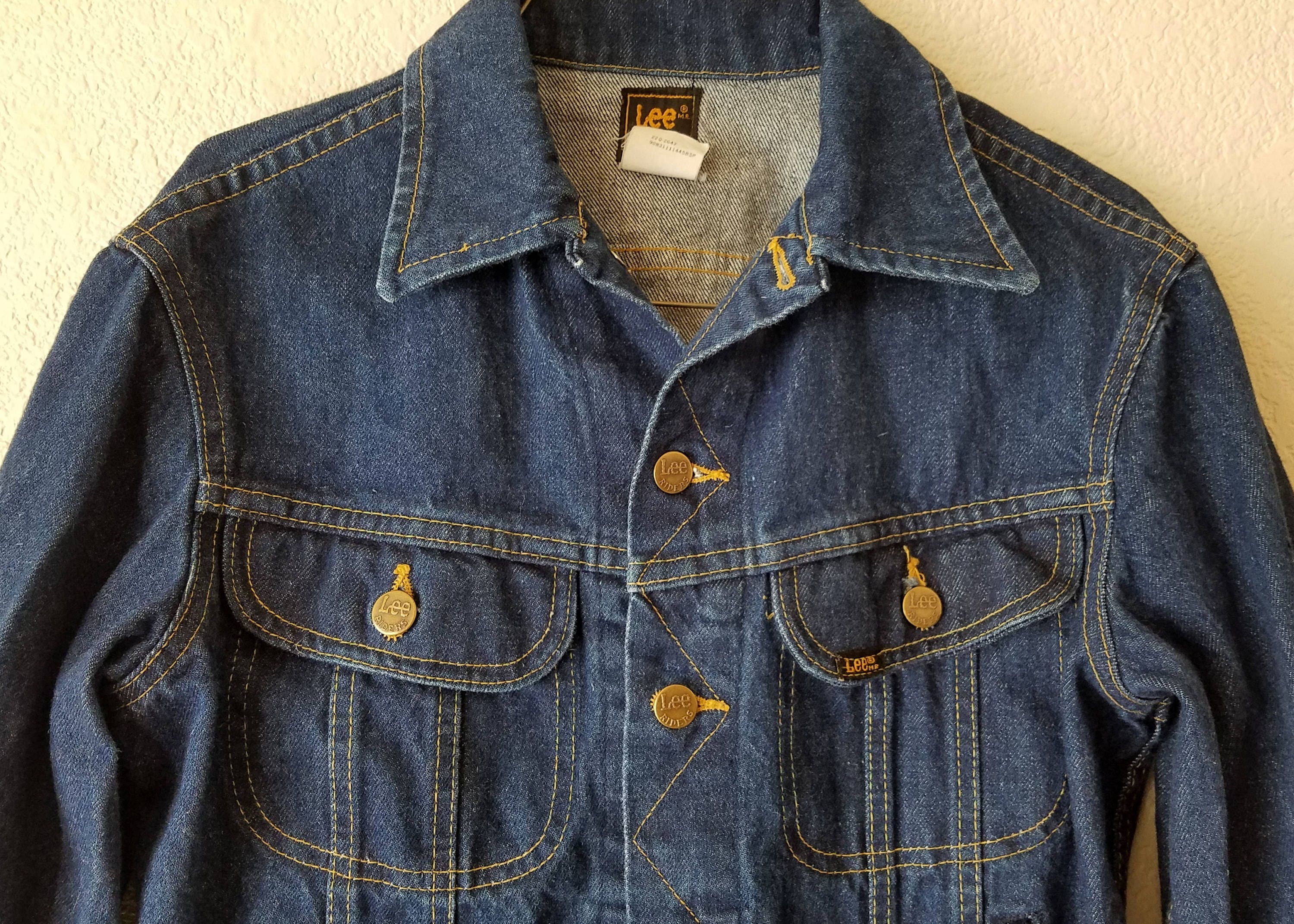 Vintage LEE Riders Denim Jean Jacket Made in USA - Etsy
