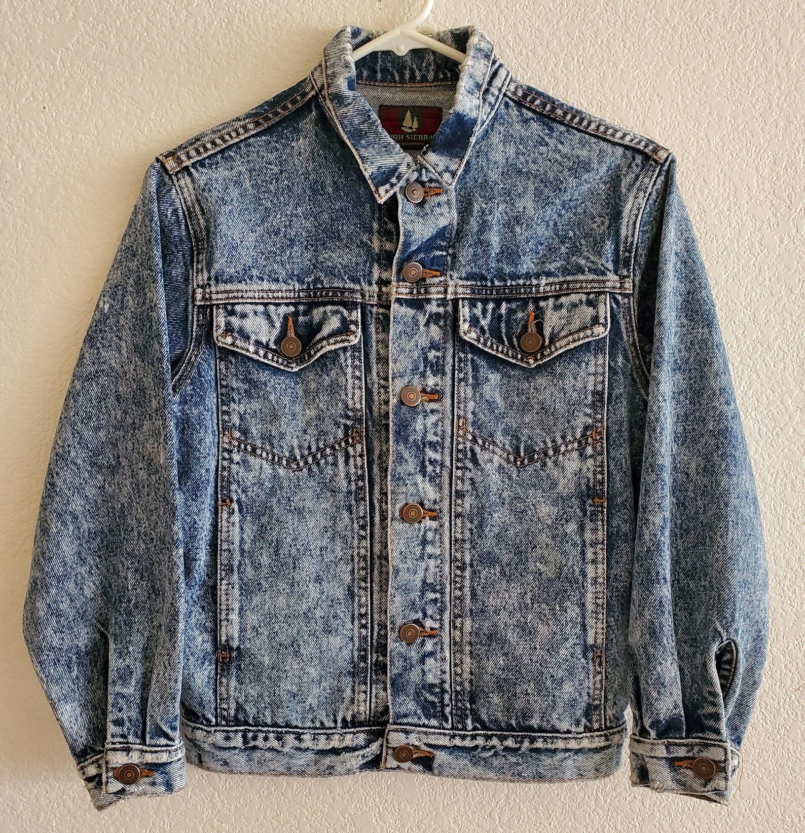 Vintage Denim Jeans Jacket High Sierra by Mervyns Made in USA Etsy