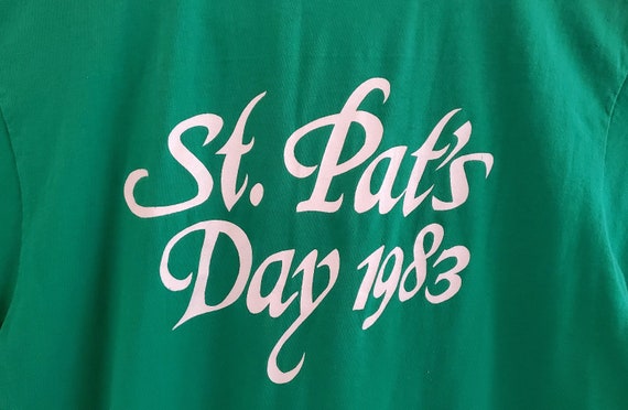 Vintage St Patrick's Day T-Shirt Green Saint Patr… - image 8