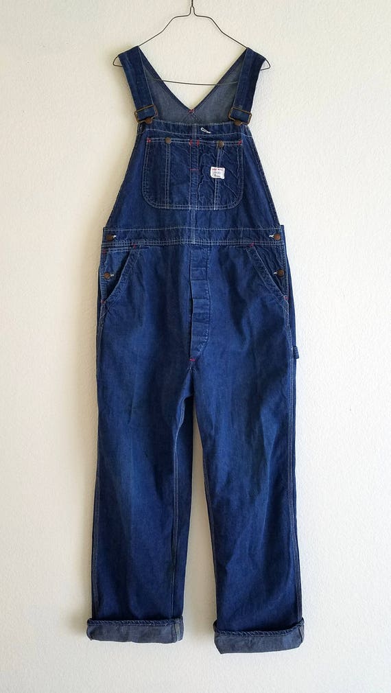 Big Mac Overalls Workers Denim Jumpsuit 