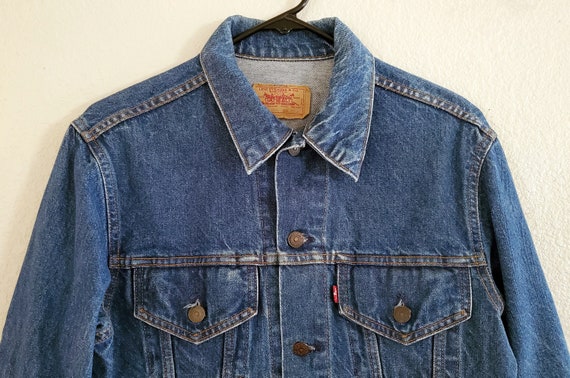 Vintage Levis Jacket Blue Denim Jean Jacket Made … - image 3