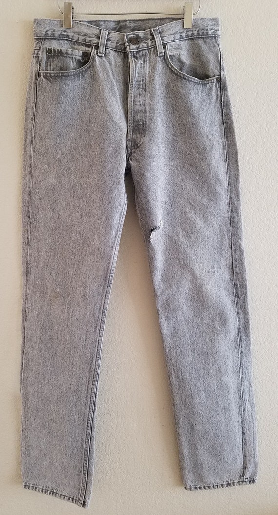 Vintage 501 Levis Jeans 32x34 Made in USA Stone Wa