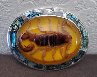 Handmade Scorpion Belt Buckle Western Cowboy Buckle Made in Mexico