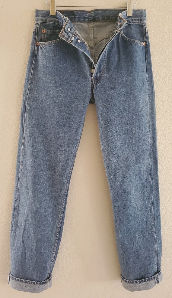 Vintage 501 Levis Jeans 30x34 Made in USA Blue Jea