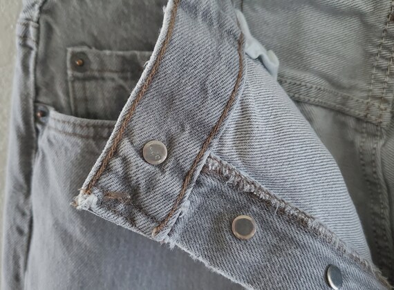 Vintage 501 Levis Jeans 34x30 Made in USA Gray Je… - image 10