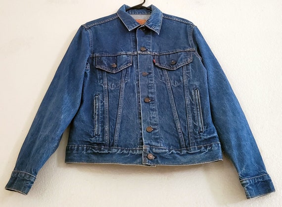 Vintage Levis Jacket Blue Denim Jean Jacket Made … - image 2